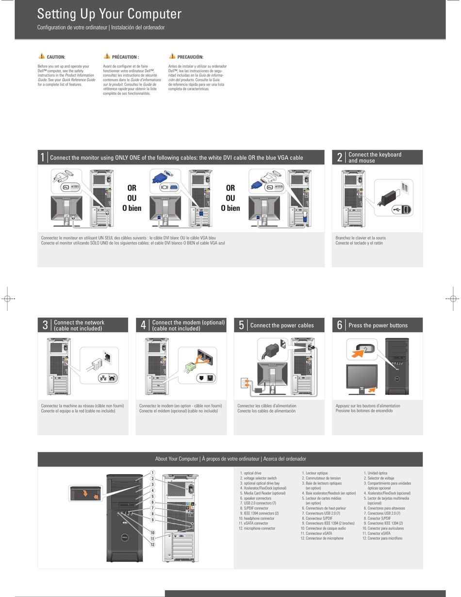 DELL XPS 430 SETTING UP Pdf Download | ManualsLib