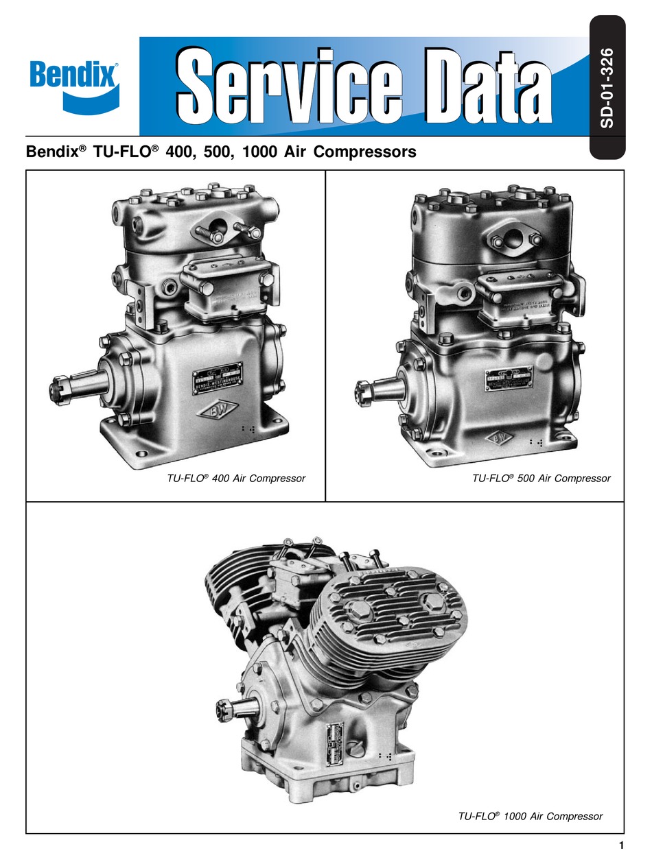 BENDIX TUFLO 4005001000 AIR COMPRESSOR MANUAL Pdf Download ManualsLib
