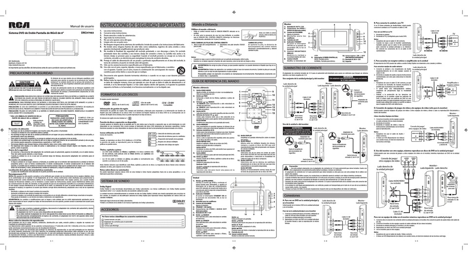 RCA DRC97983 MANUAL DE USUARIO Pdf Download | ManualsLib