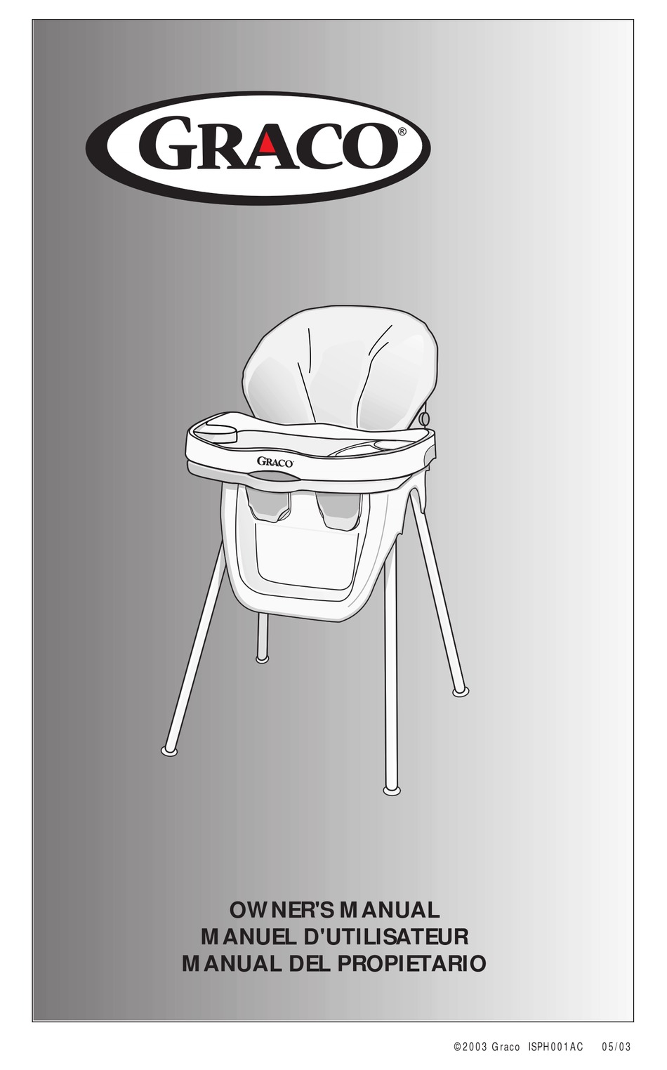 GRACO 3G00TAN EASY CHAIR HIGH TANGO OWNER'S MANUAL Pdf Download