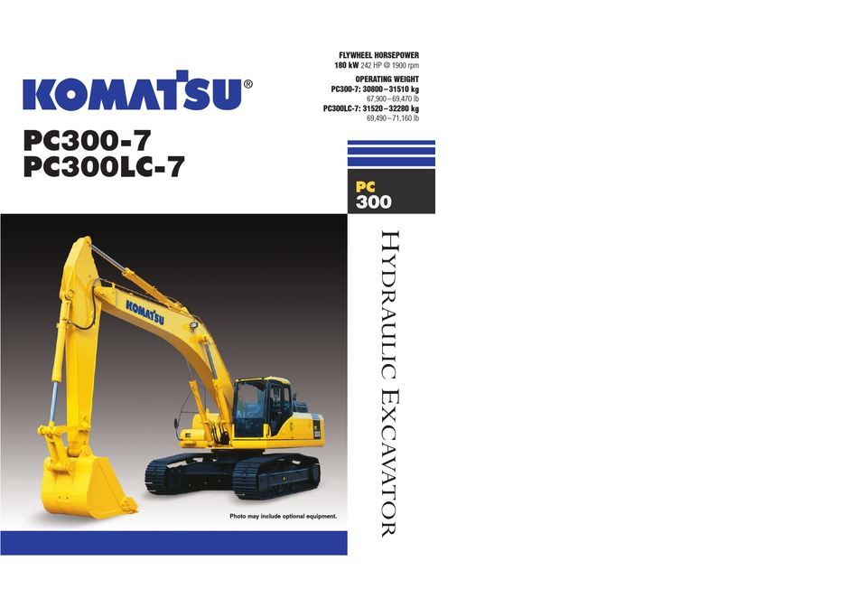 KOMATSU PC300-7 BROCHURE Pdf Download | ManualsLib