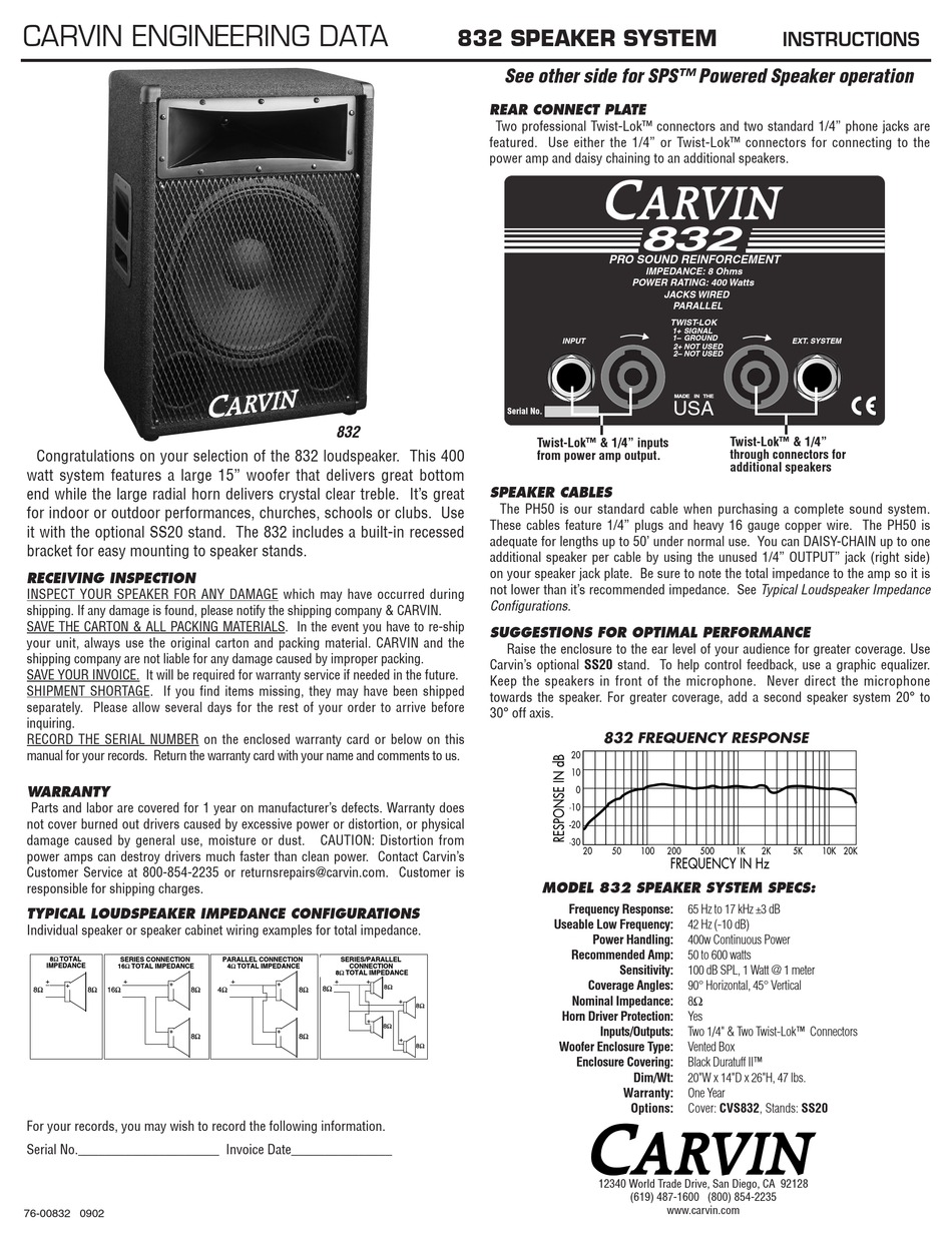 carvin 832 speakers