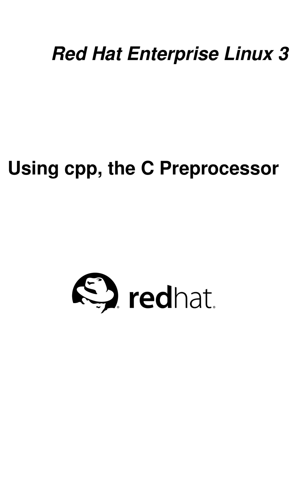 RED HAT ENTERPRISE LINUX 3 USING CPP USING INSTRUCTIONS Pdf Download ManualsLib