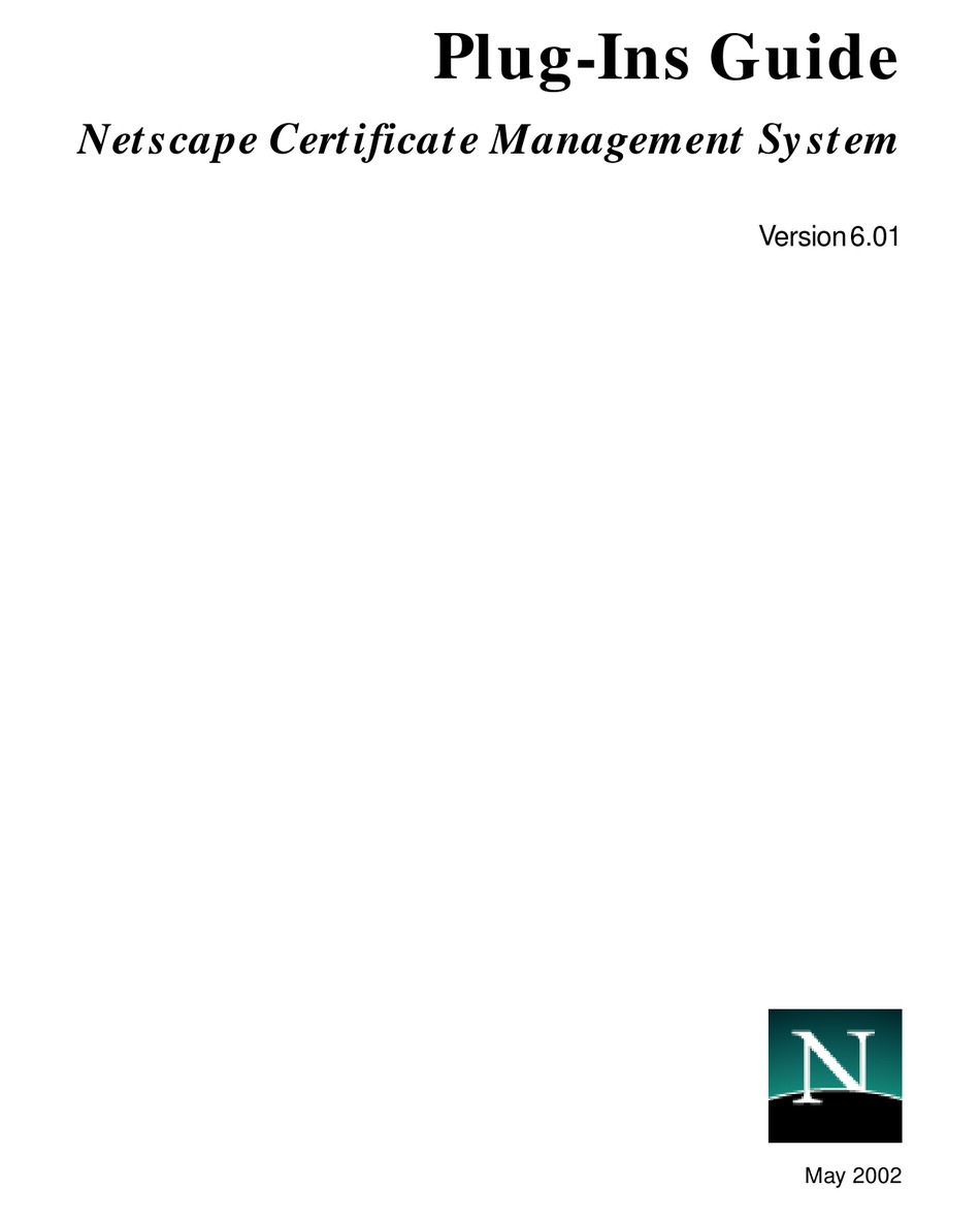 NETSCAPE MANAGEMENT SYSTEM 6.01 PLUGIN MANUAL Pdf Download ManualsLib