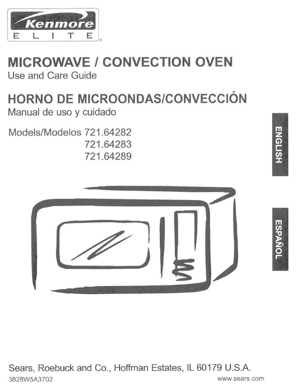 KENMORE 6428 - 1.0 CU. FT. COUNTERTOP MICROWAVE USE AND CARE MANUAL Pdf ...