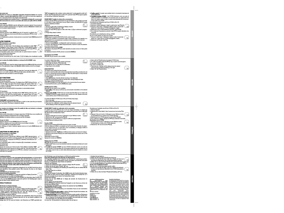 MIDLAND PMR446 TRANSCEIVER INSTRUCTIONS Pdf Download | ManualsLib