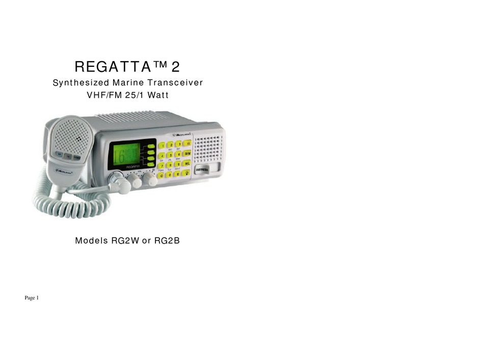 MIDLAND REGATTA 2 MANUAL Pdf Download | ManualsLib