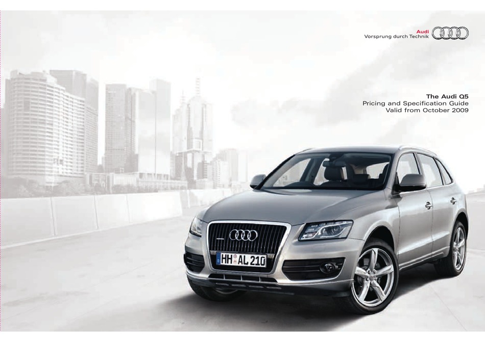 AUDI Q5 PRICING AND SPECIFICATION MANUAL Pdf Download ManualsLib