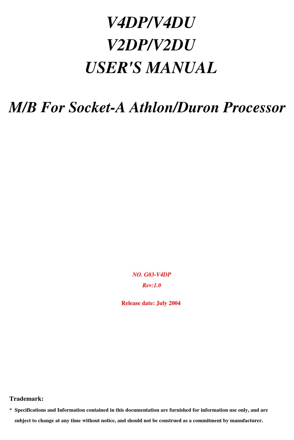 JETWAY V2DP REV 1.0 USER MANUAL Pdf Download ManualsLib