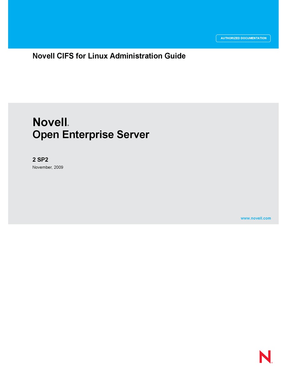 NOVELL OPEN ENTERPRISE SERVER 2 SP2 ADMINISTRATION MANUAL Pdf