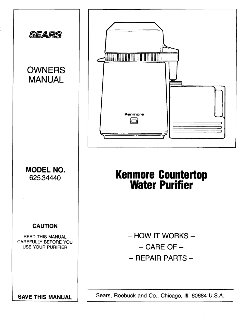 KENMORE 625.34440 OWNER'S MANUAL Pdf Download | ManualsLib