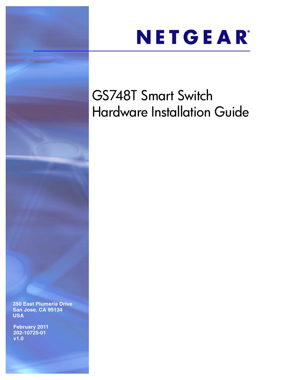 NETGEAR GS748TV4 HARDWARE INSTALLATION MANUAL Pdf Download | ManualsLib