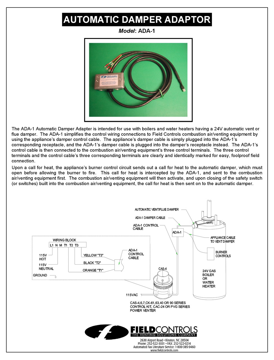 FIELD CONTROLS 46474000 MANUAL Pdf Download ManualsLib