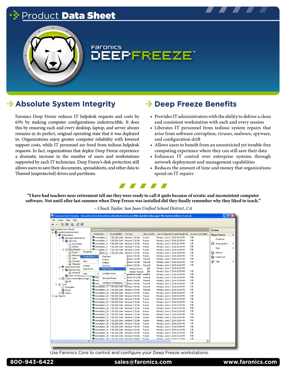 deep freeze software
