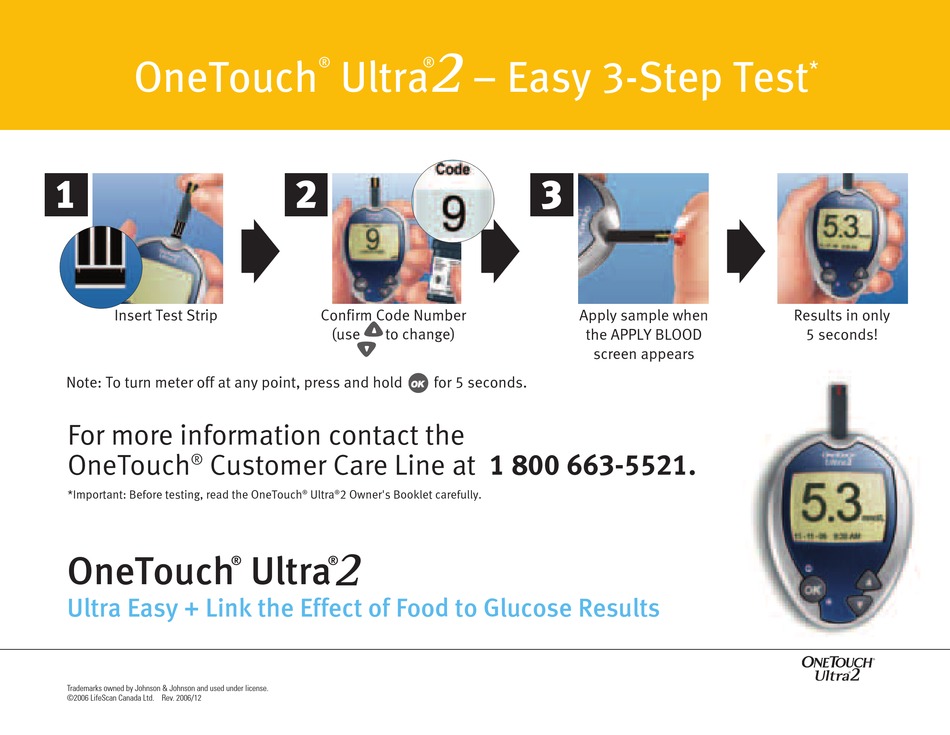 Onetouch Ultra 2 Test Manual Pdf Download Manualslib