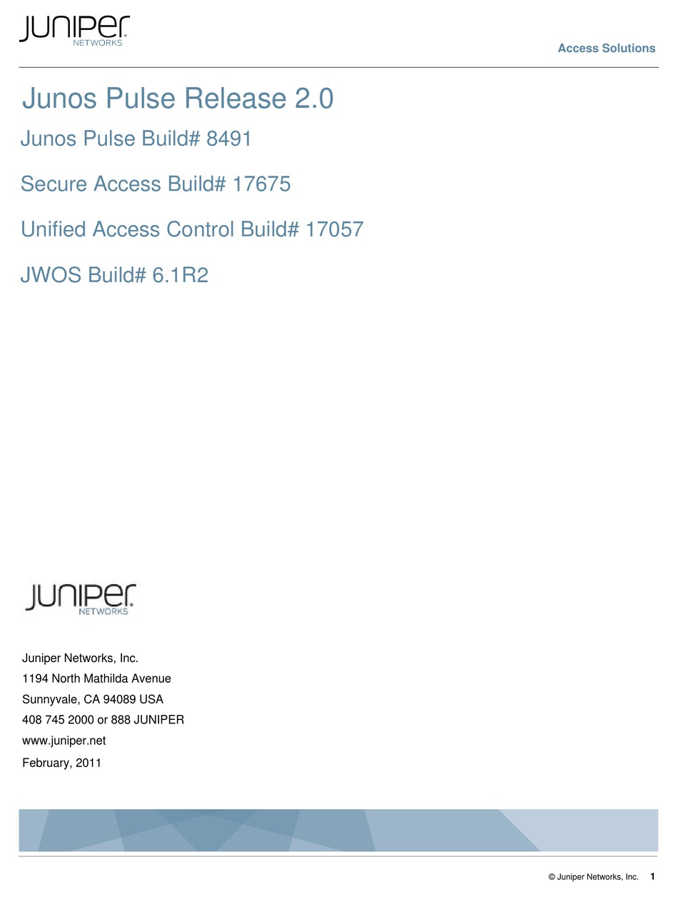 juniper pulse download