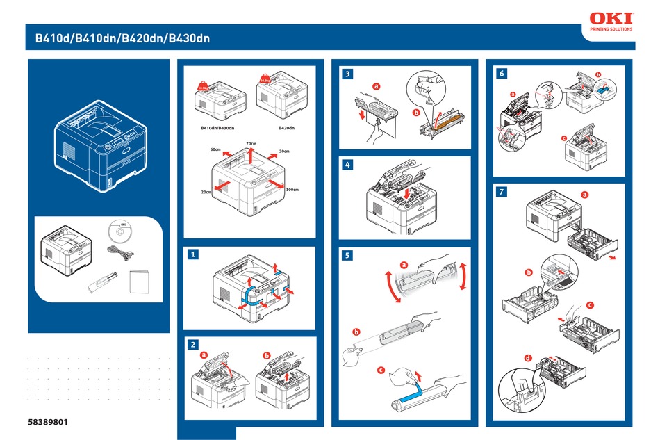 Oki B D Setup Poster Pdf Download Manualslib