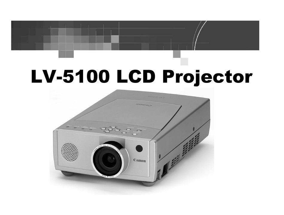 Canon LV-5110 3LCD Projector Specs