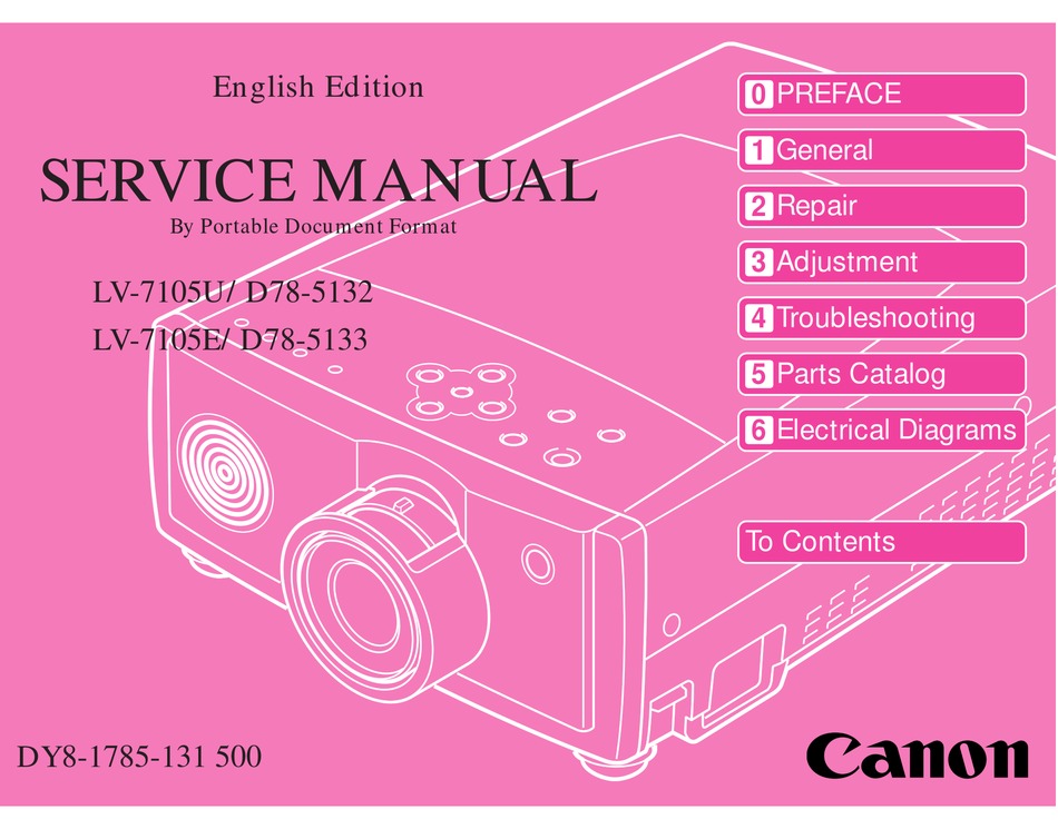 User manual Canon LV-WX320 (English - 80 pages)