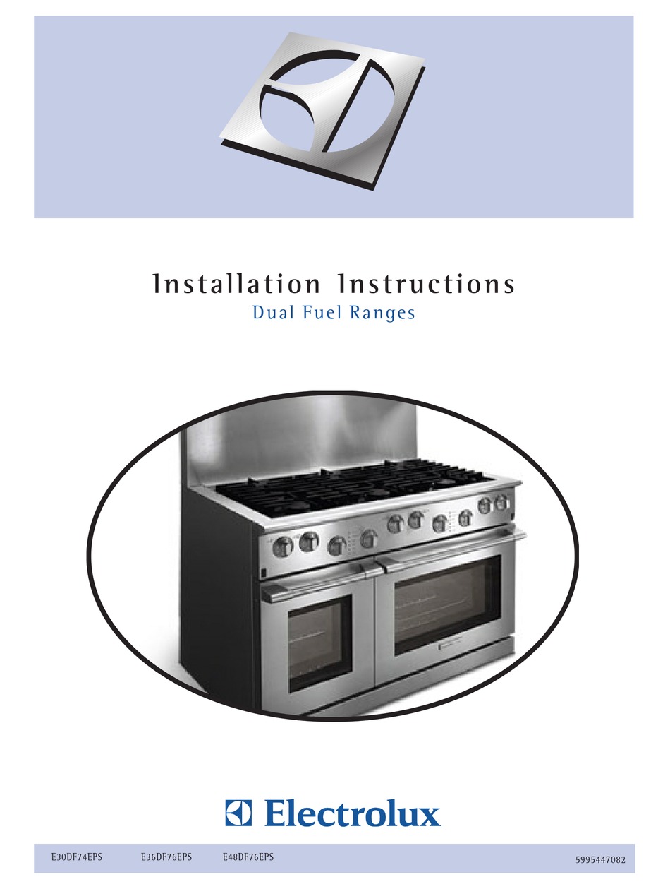 electrolux 48 dual fuel range