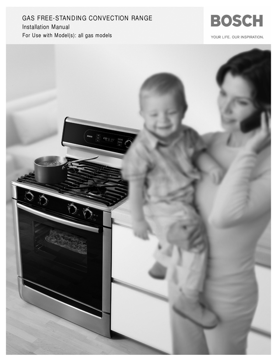 BOSCH HGS7052UC 30 INCH GAS RANGE INSTALLATION MANUAL Pdf Download