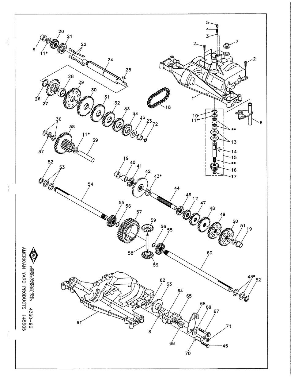 DANA 4360-96 PARTS LIST Pdf Download | ManualsLib