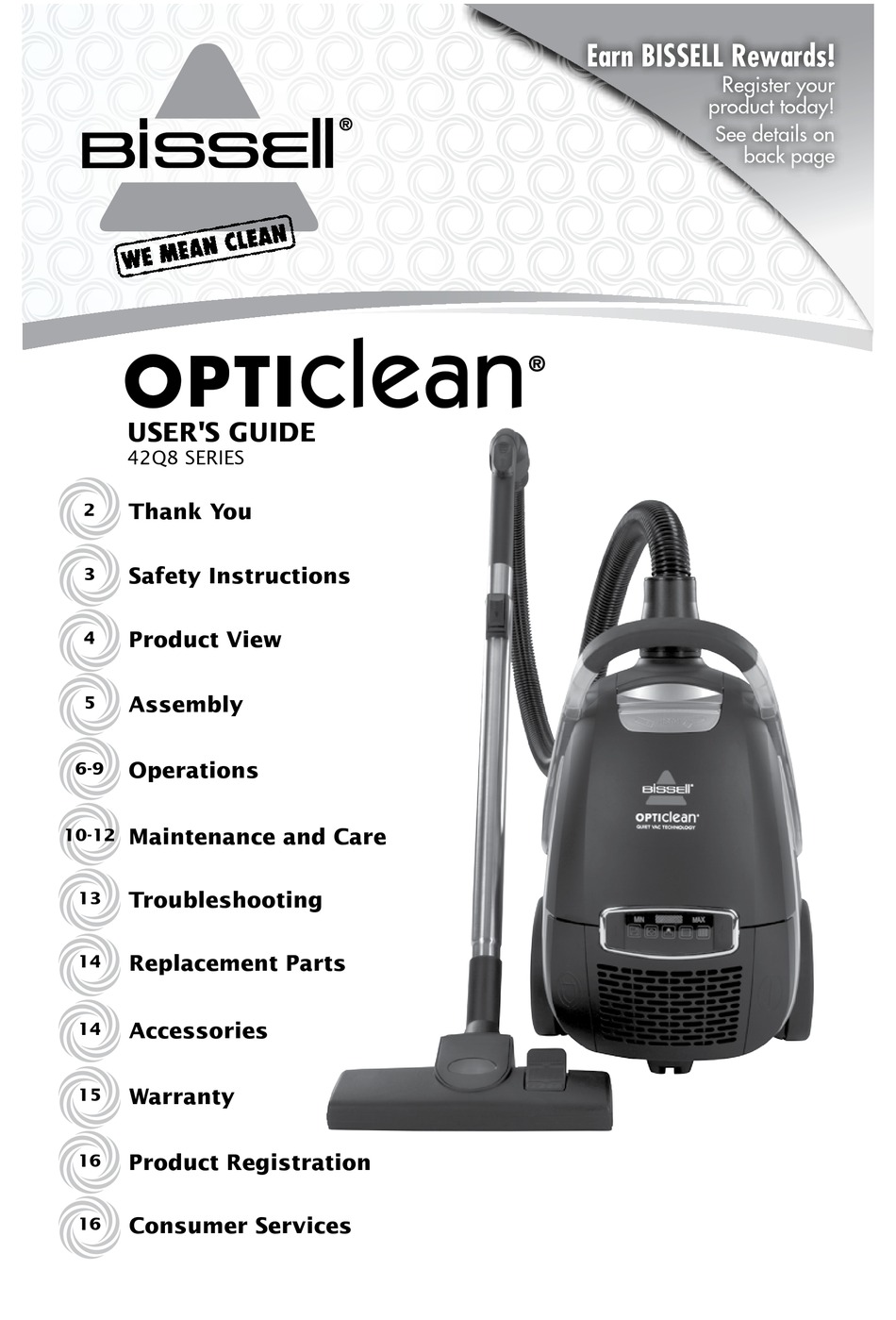 Bissell OptiClean Bagged Canister 