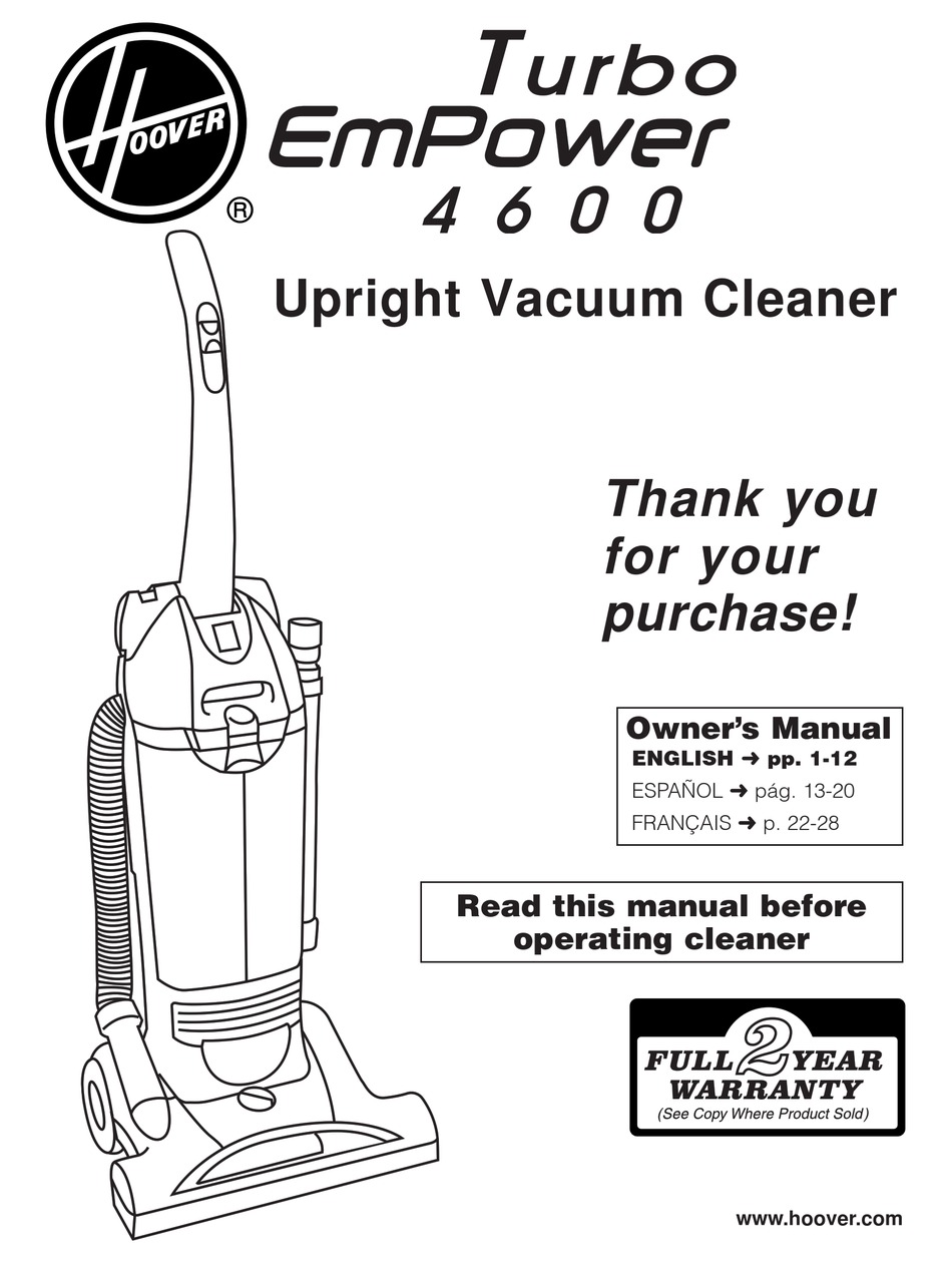 hoover smartwash owners manual