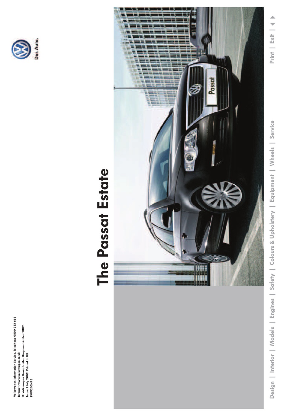 Volkswagen Passat Estate Brochure Pdf Download Manualslib