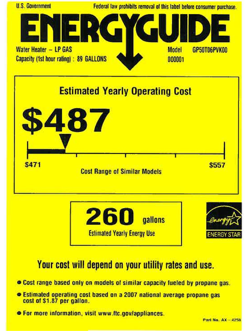 GE GP50T06PVK ENERGY MANUAL Pdf Download | ManualsLib