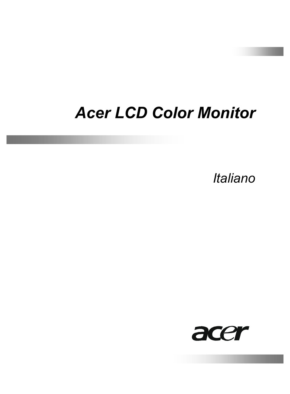 ACER FP553 MANUALE UTENTE Pdf Download 