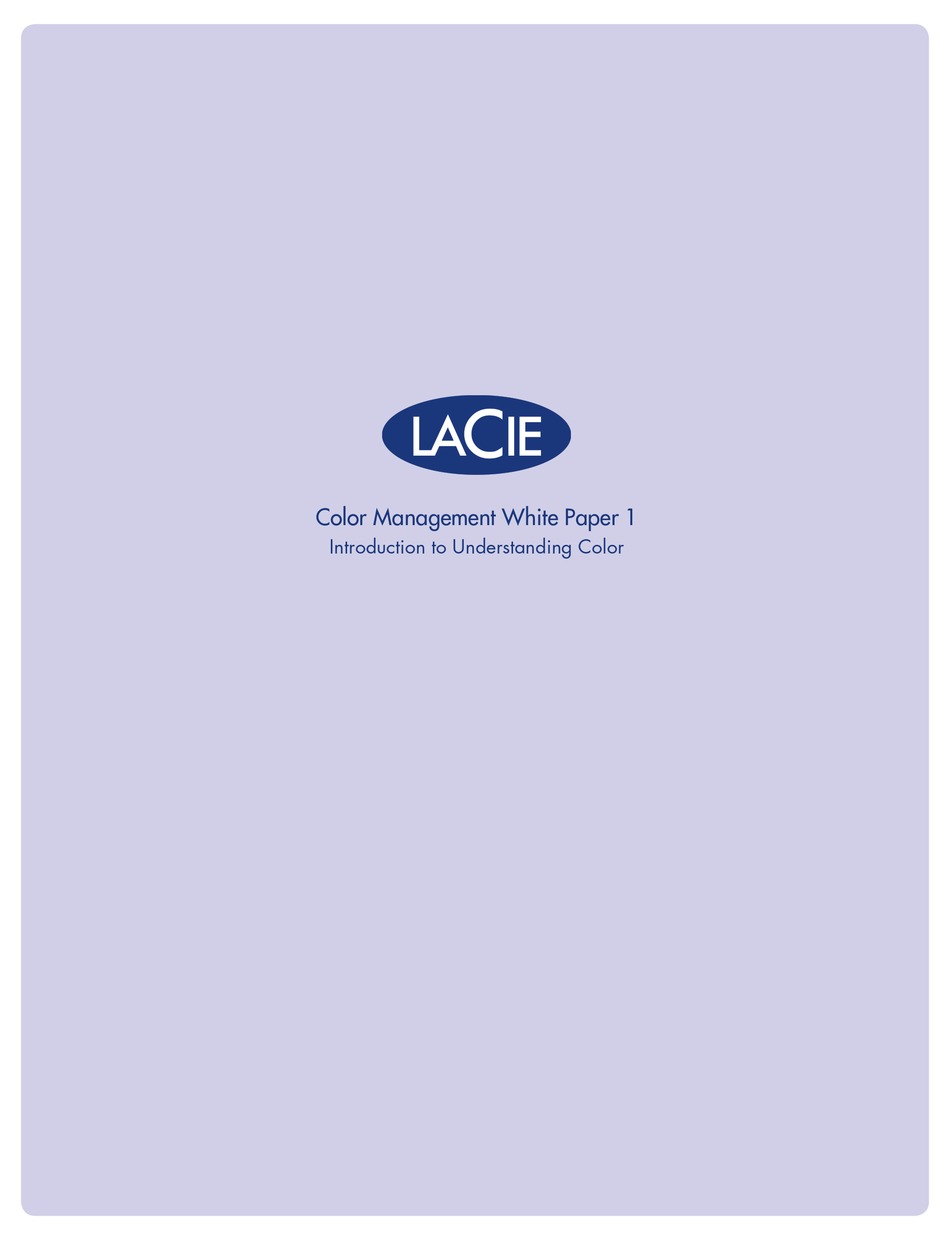 LACIE 324 INTRODUCTION Pdf Download ManualsLib