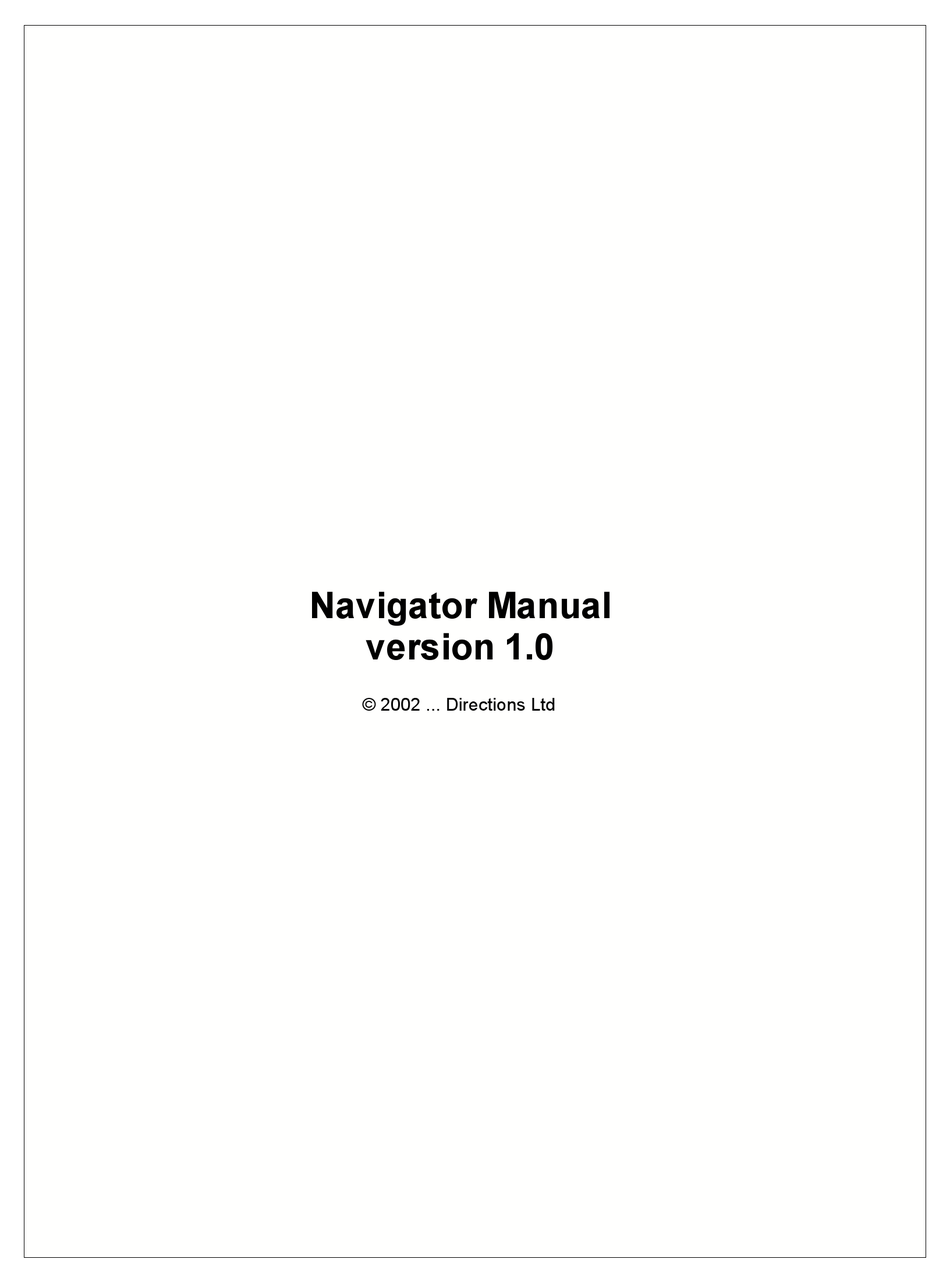 AIRIS NAVIGATOR MANUAL Pdf Download | ManualsLib