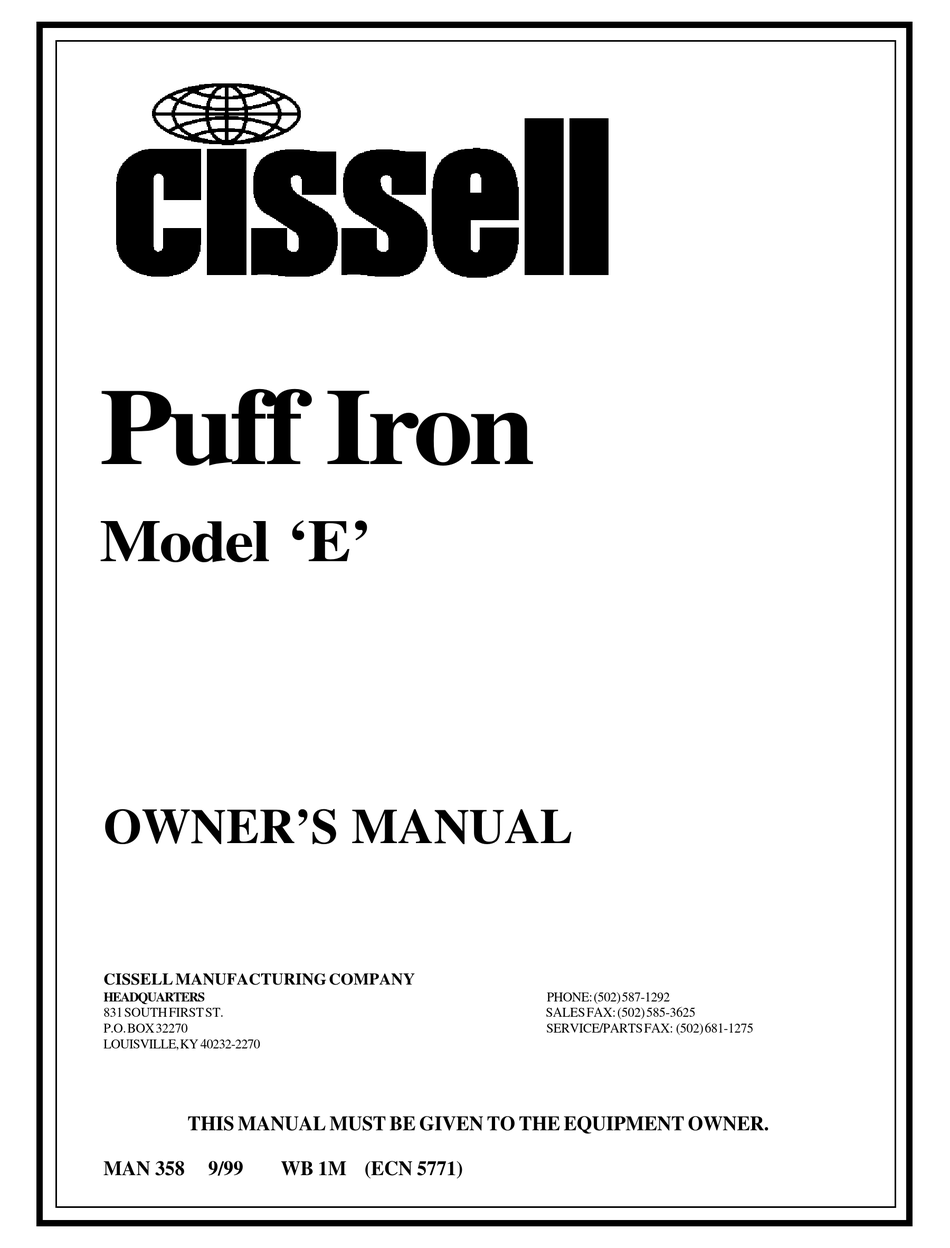 Cissel Single Head Puff Iron  and Cissel Triple Head Puff Iron 