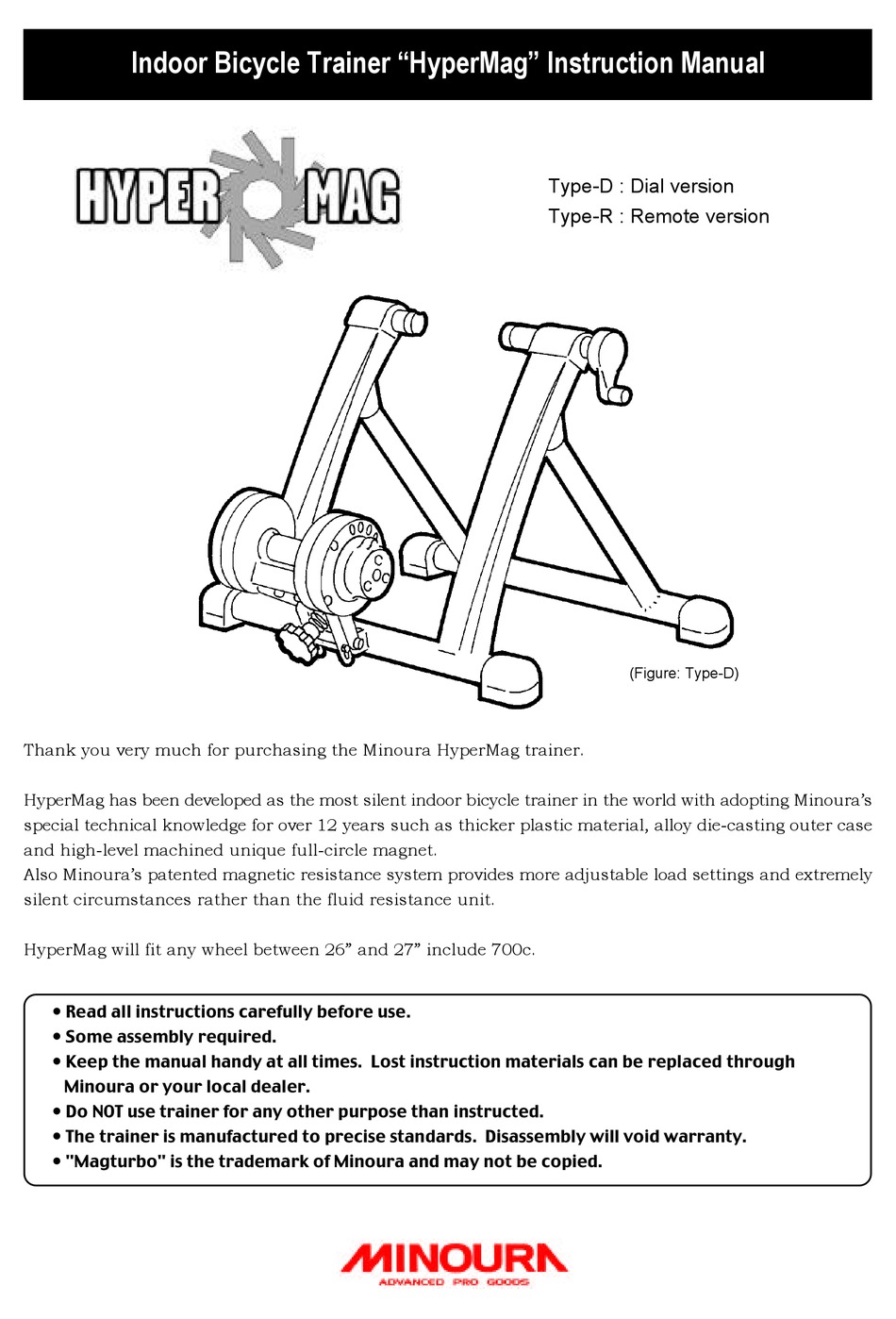 Minoura hyper cheap rim bike trainer