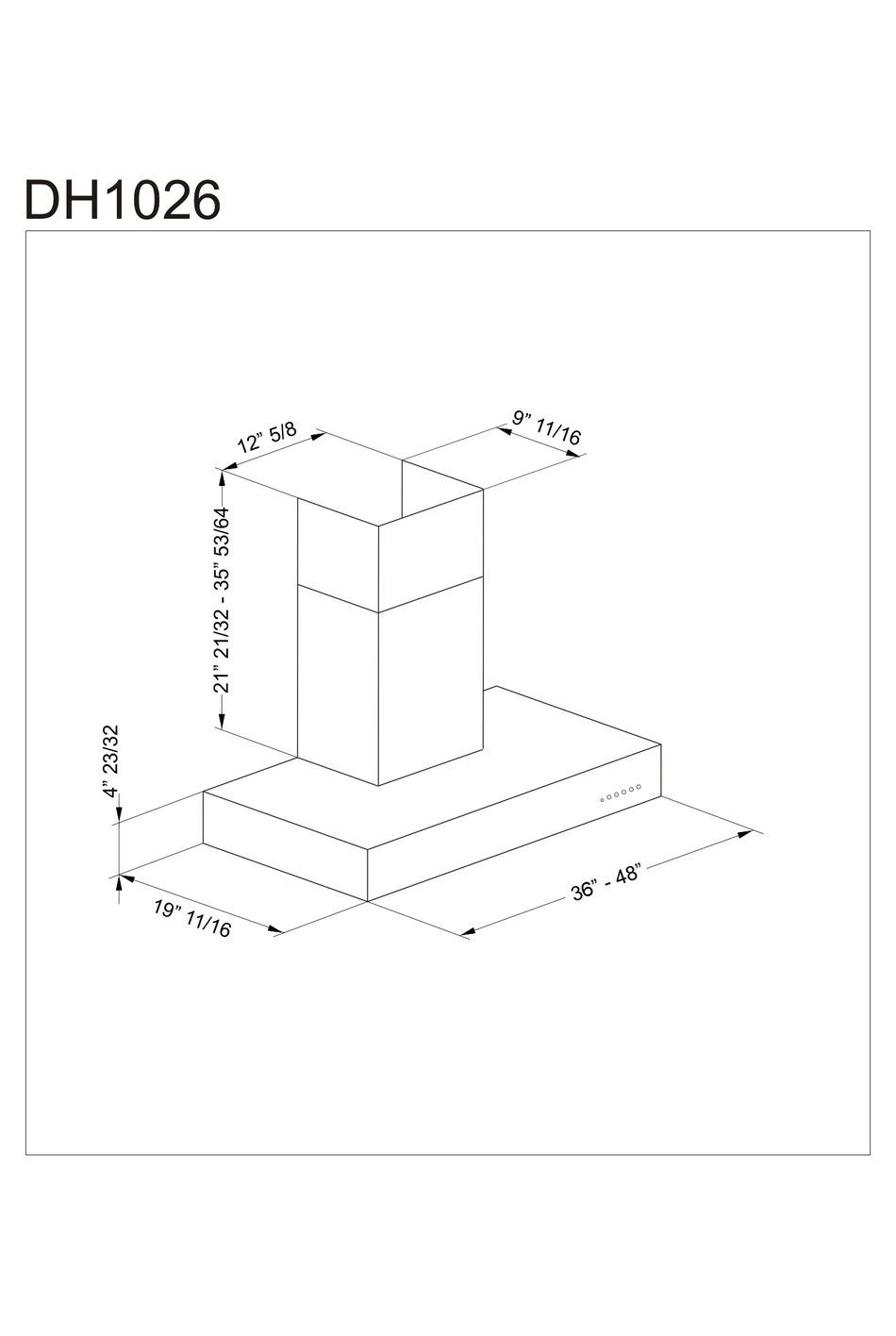 BERTAZZONI DH1026 DIMENSIONAL DRAWING Pdf Download ManualsLib