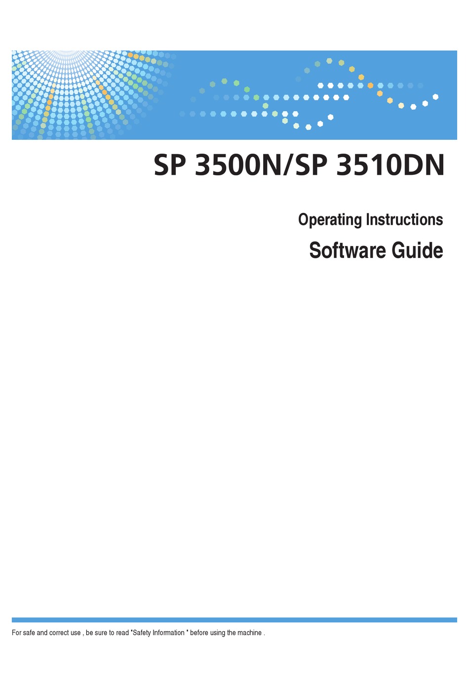 Ricoh Aficio Sp 3500n Software Manual Pdf Download Manualslib