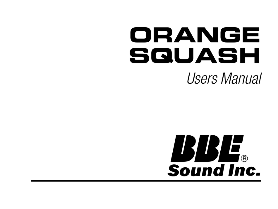 bbe orange squash