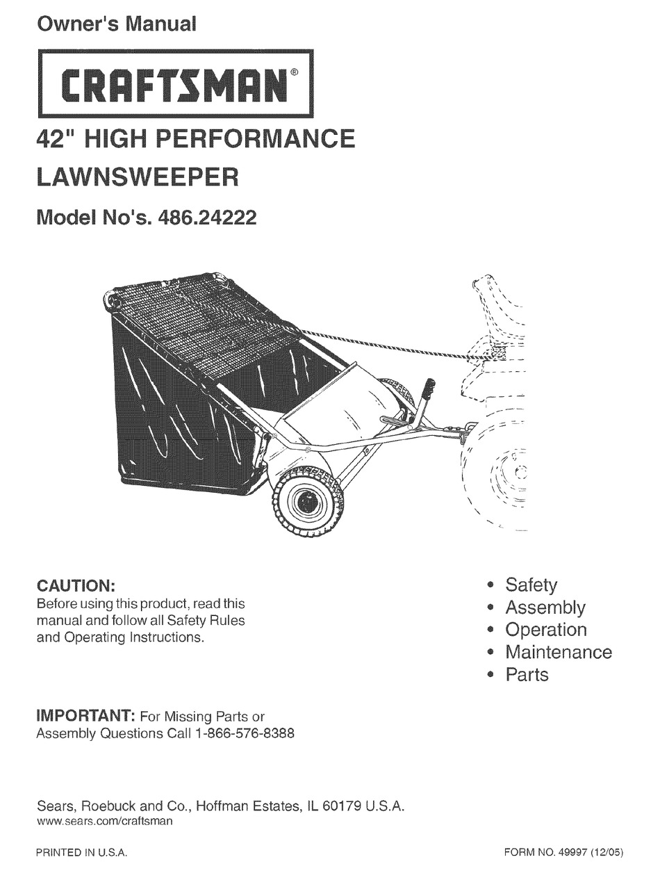 Craftsman grass catcher discount parts