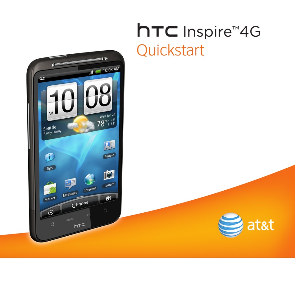 HTC INSPIRE 4G QUICK START MANUAL Pdf Download | ManualsLib