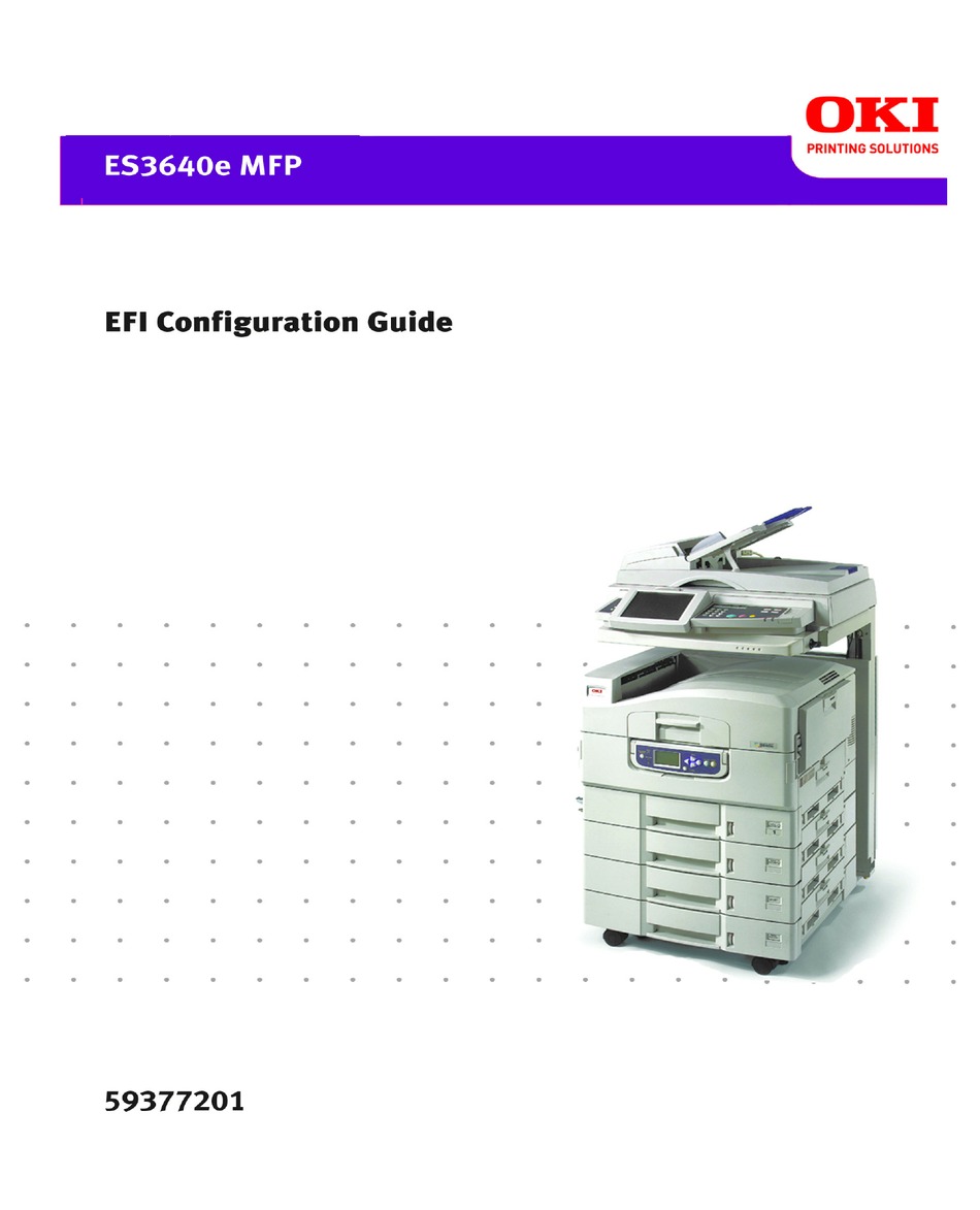 Oki Es Emfp Configuration Manual Pdf Download Manualslib