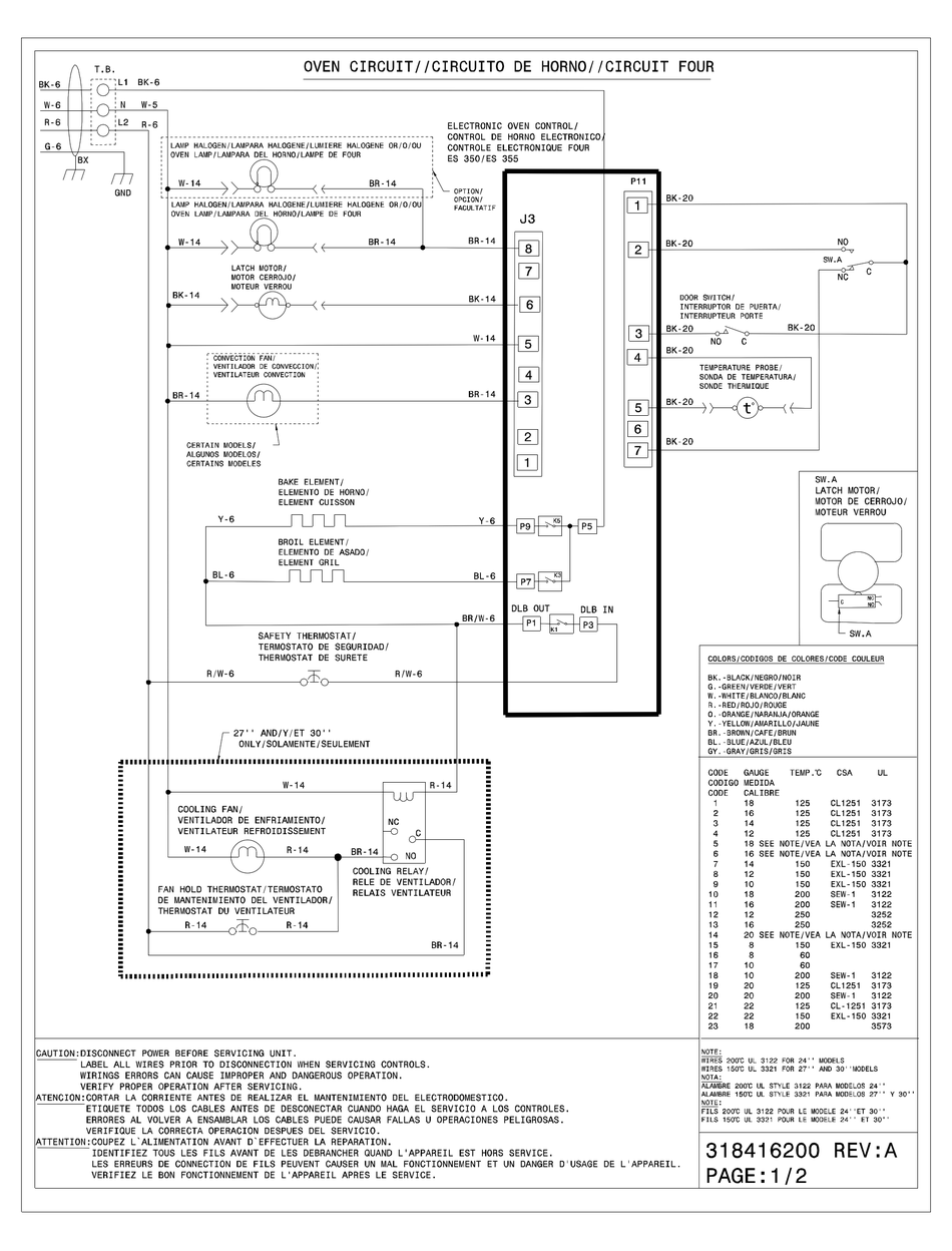 FRIGIDAIRE FFEW2725LB CIRCUIT DIAGRAMS Pdf Download | ManualsLib