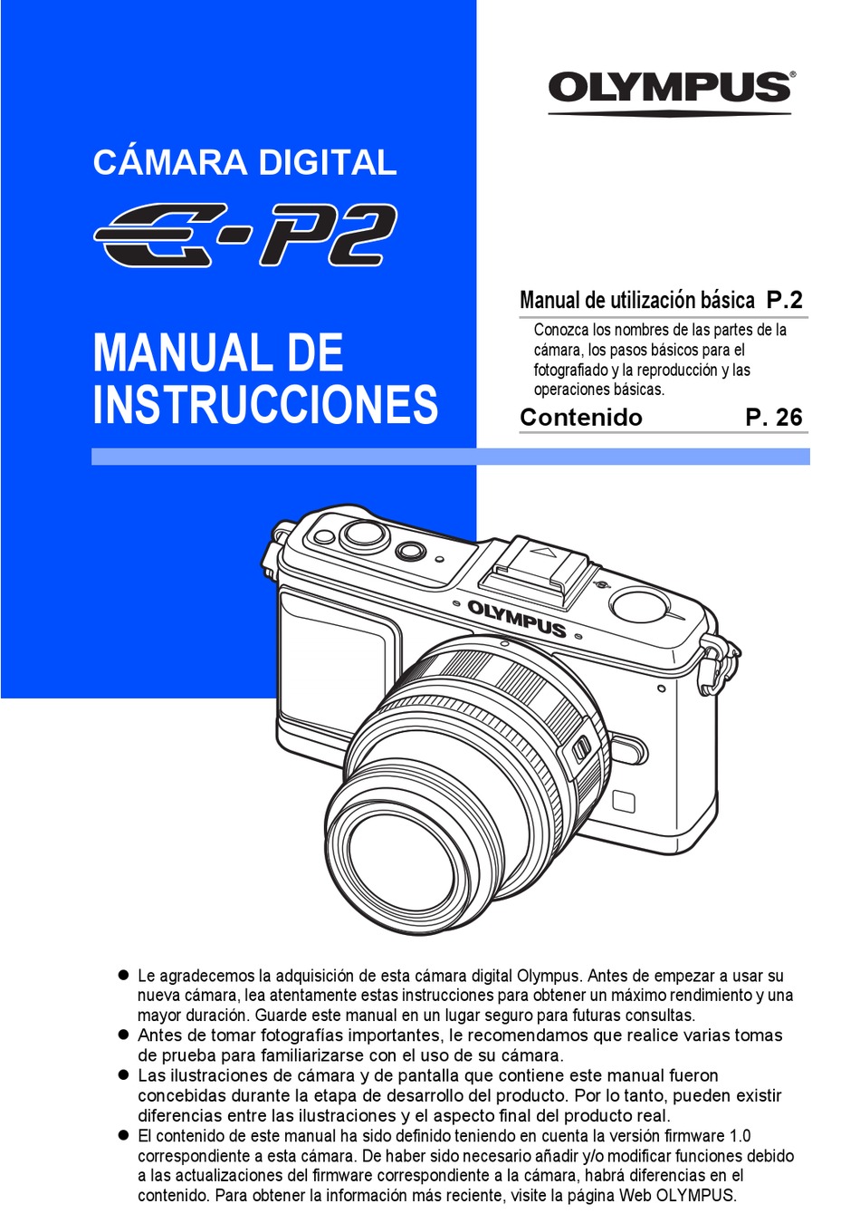 Manuales Y Guias Equipamientos Y Maquinarias Olympus E P3 Camara Digital Manual De Instrucciones Impreso Guia De Usuario 127 Paginas Camaras Y Fotografia