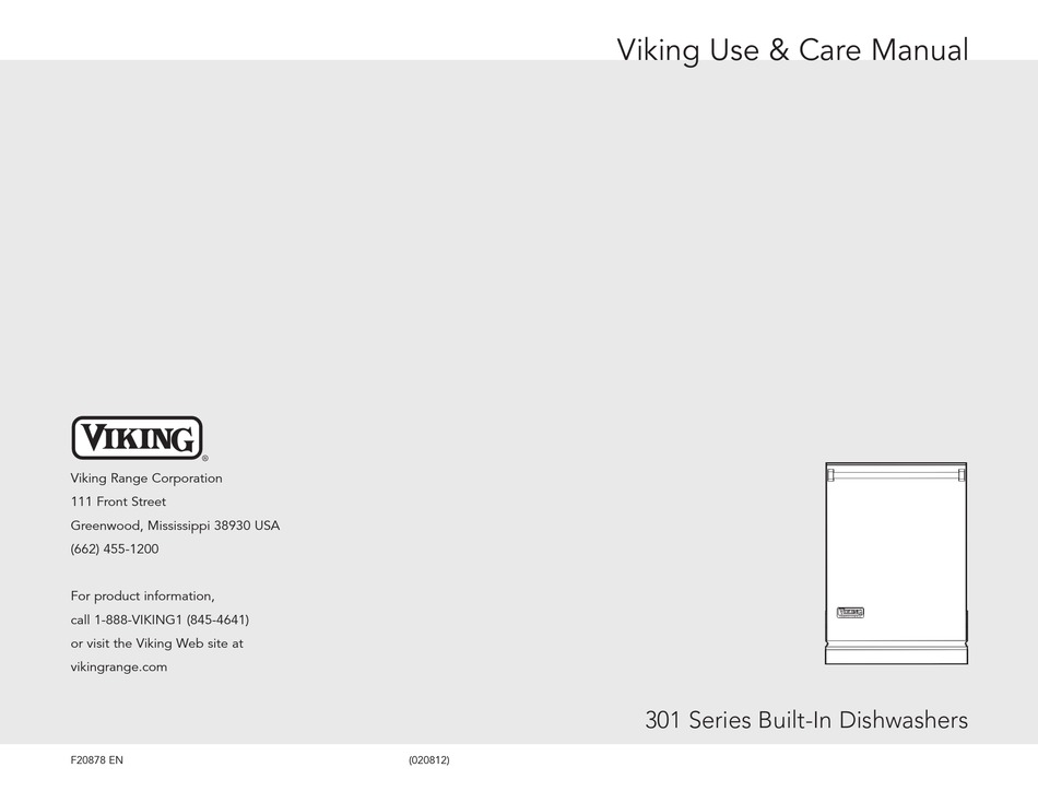 VIKING VDB301SS USE & CARE MANUAL Pdf Download ManualsLib