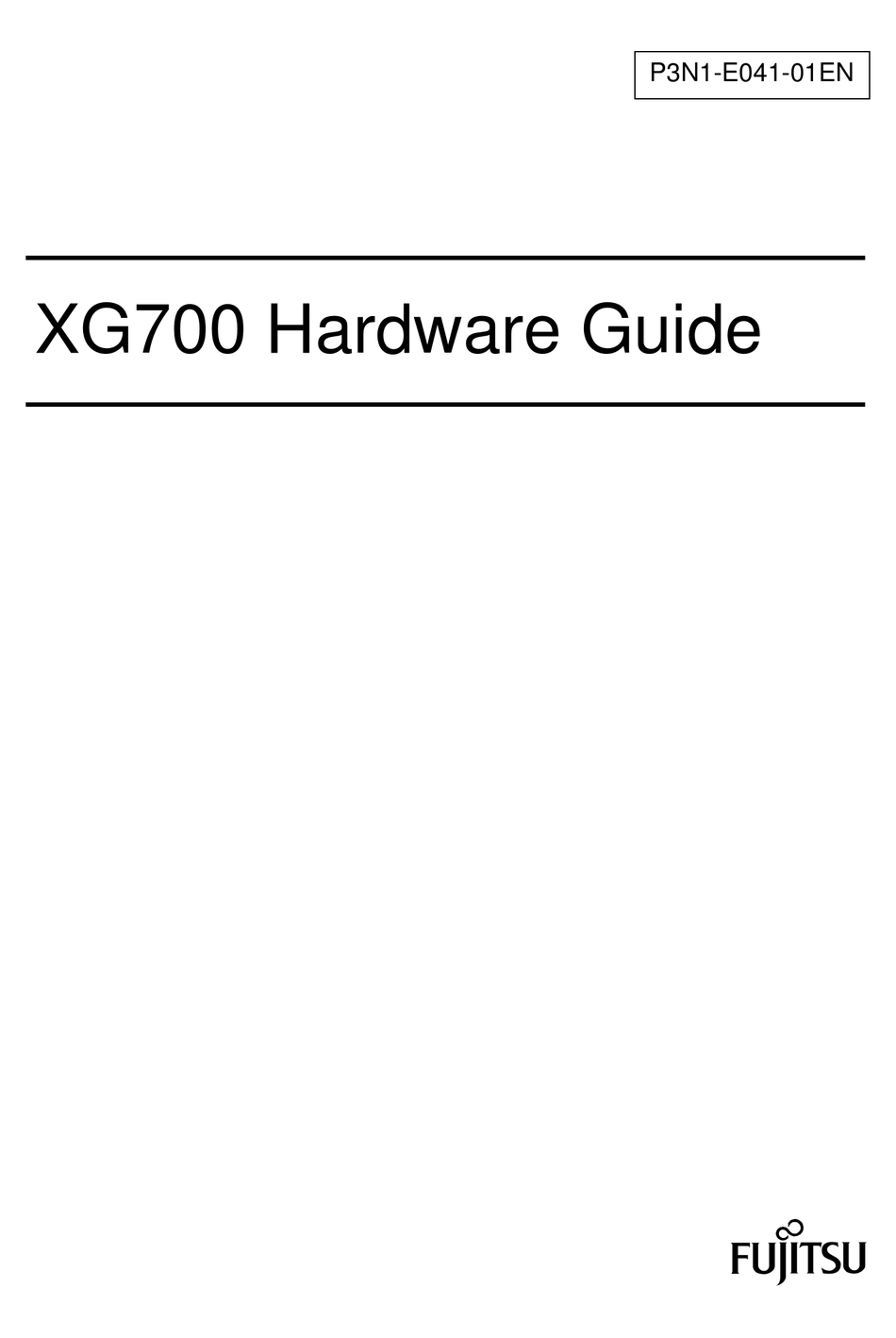 FUJITSU XG700 SWITCH HARDWARE MANUAL Pdf Download ManualsLib