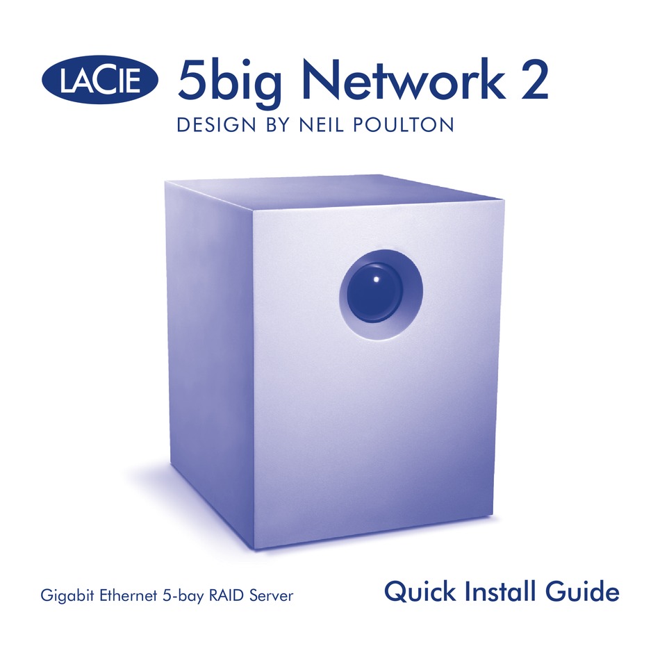 LACIE 5BIG NETWORK 2 QUICK INSTALL MANUAL Pdf Download ManualsLib