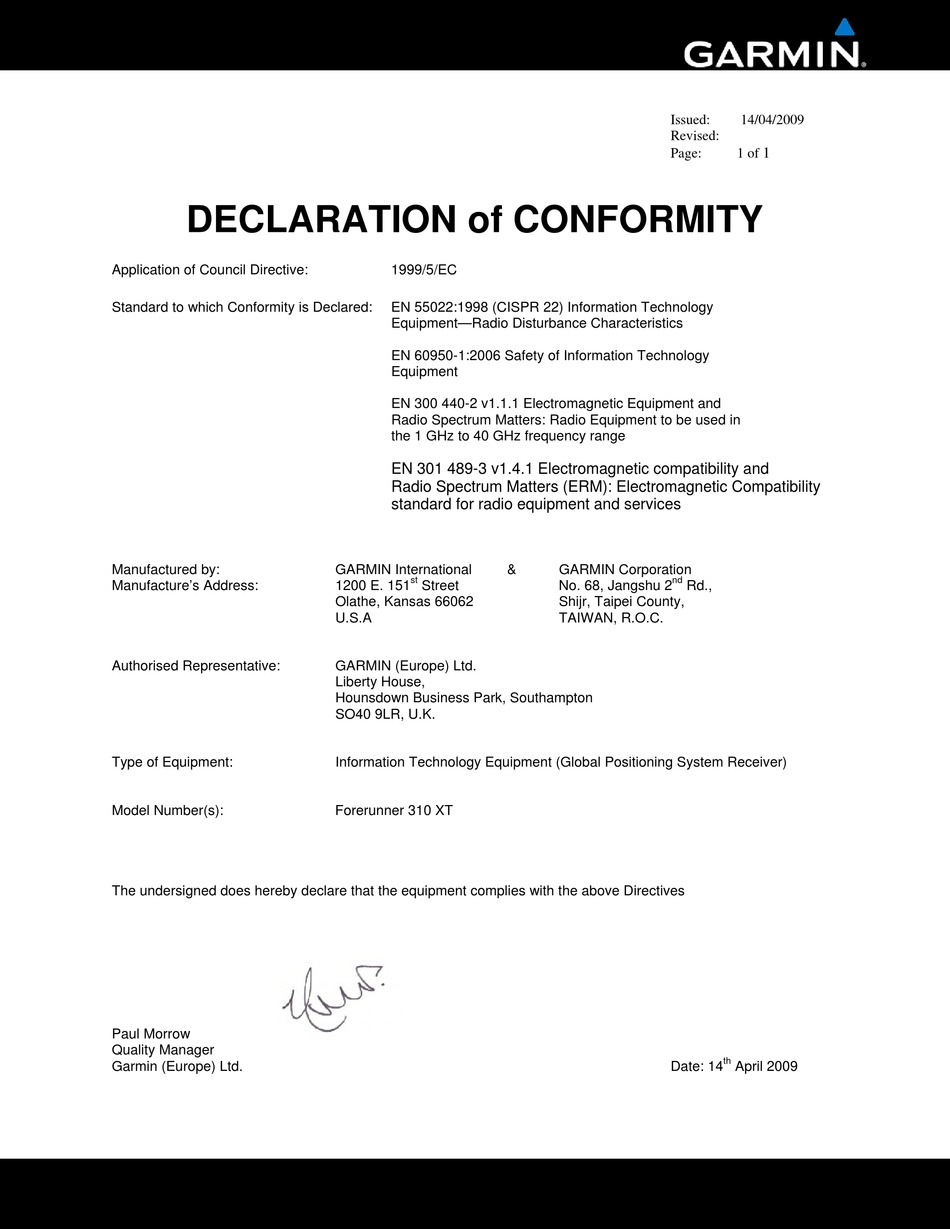 Hereby declare