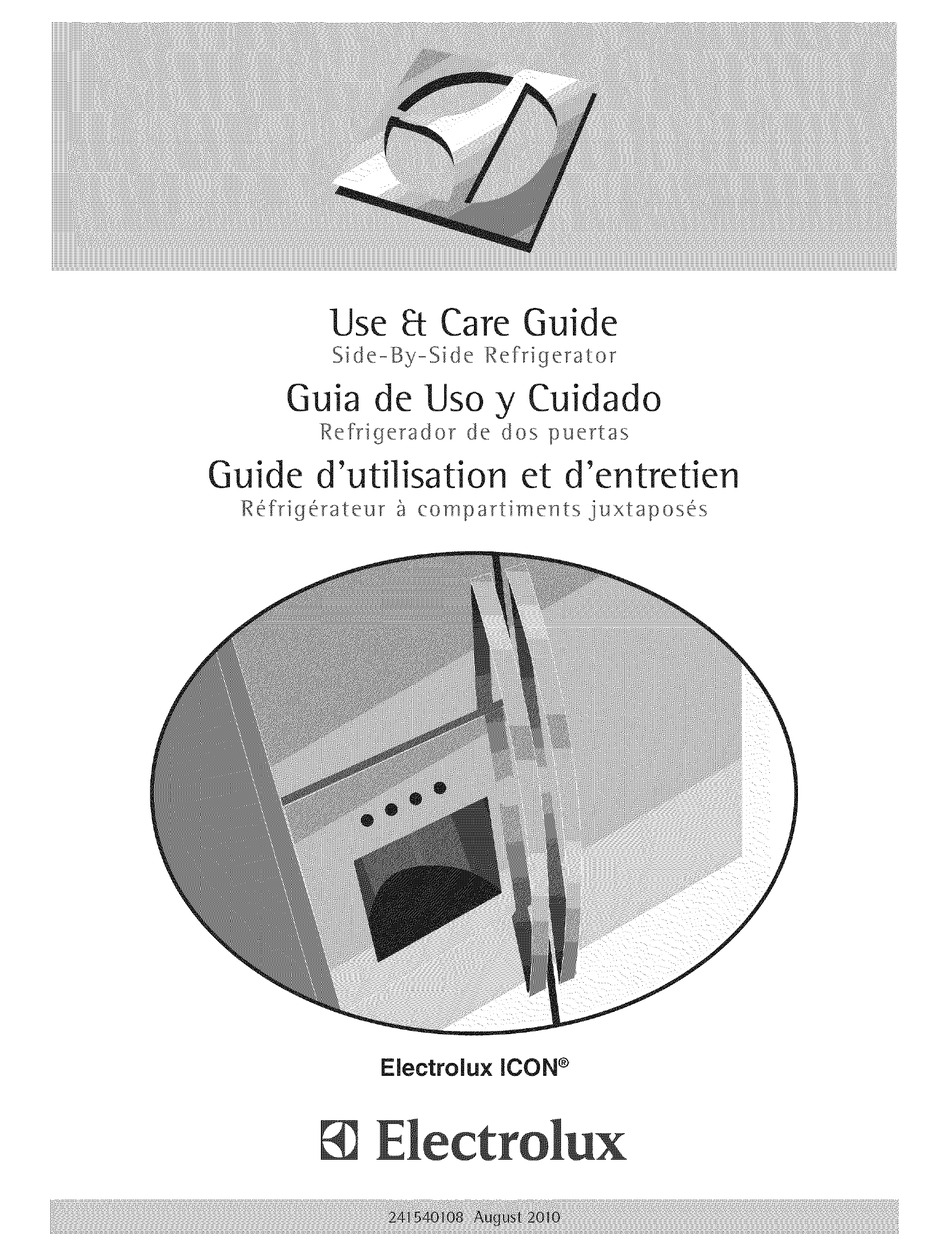 Electrolux E23cs78hp Icon 22 6 Cu Ft Refrigerator Use And Care Manual Pdf Download Manualslib