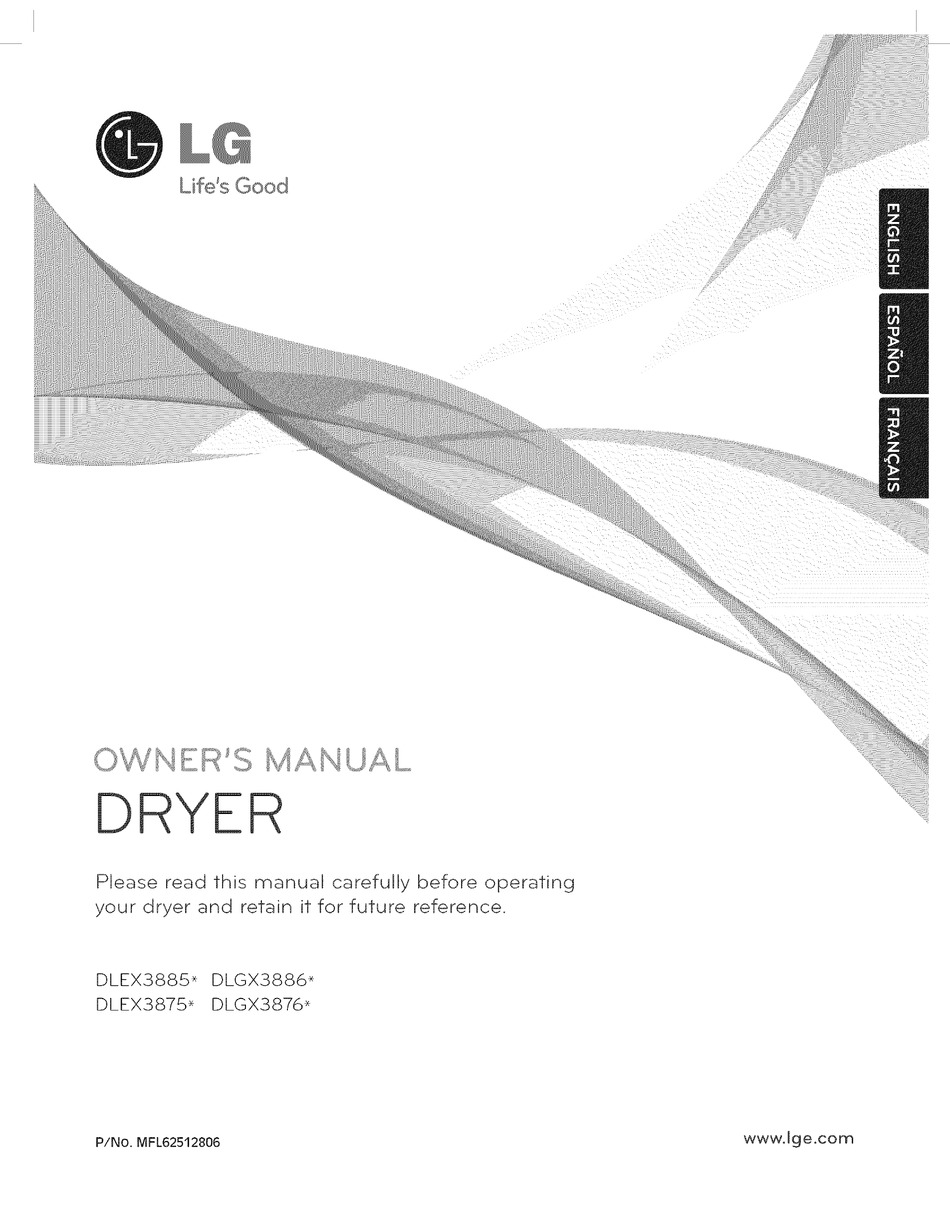 LG DLEX3885W OWNER'S MANUAL Pdf Download | ManualsLib