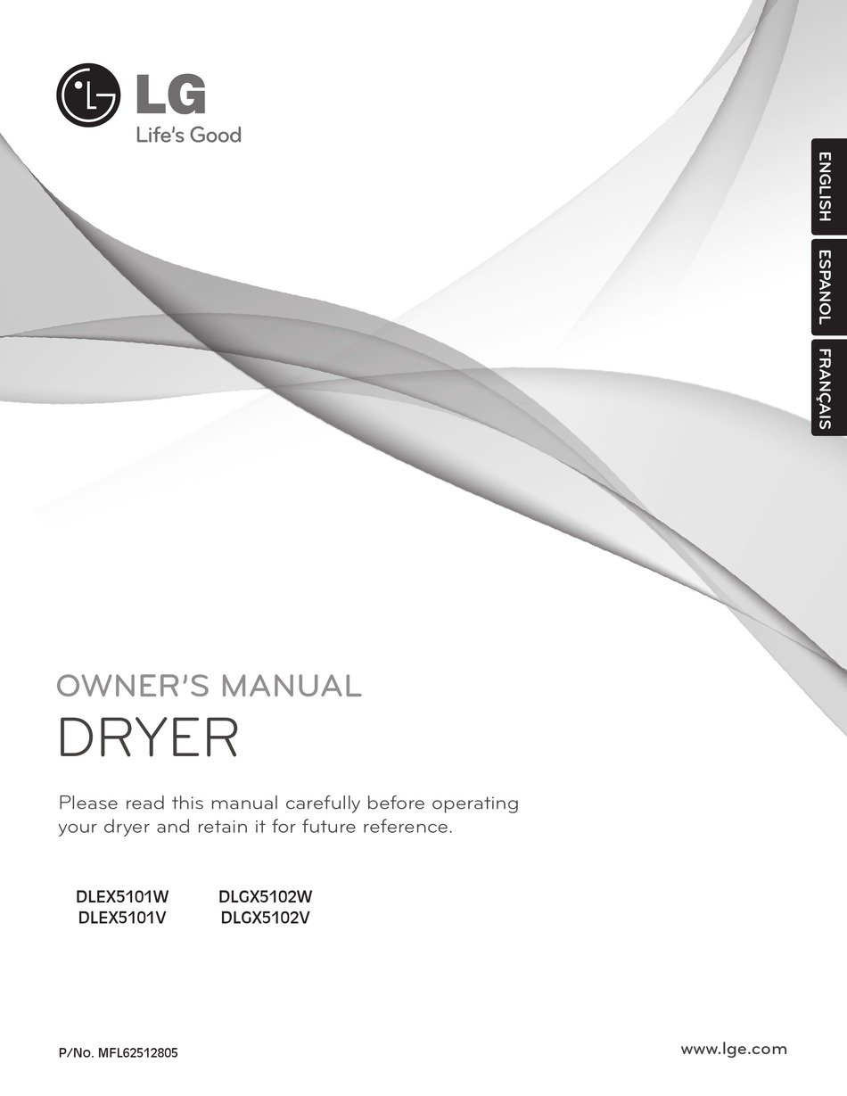 LG DLEX5101V OWNER'S MANUAL Pdf Download | ManualsLib